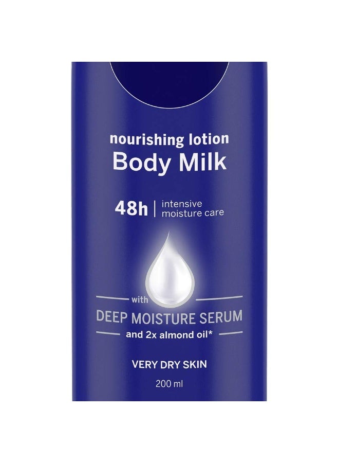 Nivea Nourishing Lotion Body Milk, 200ml (Pack of 3), Dry Skin - Image 2